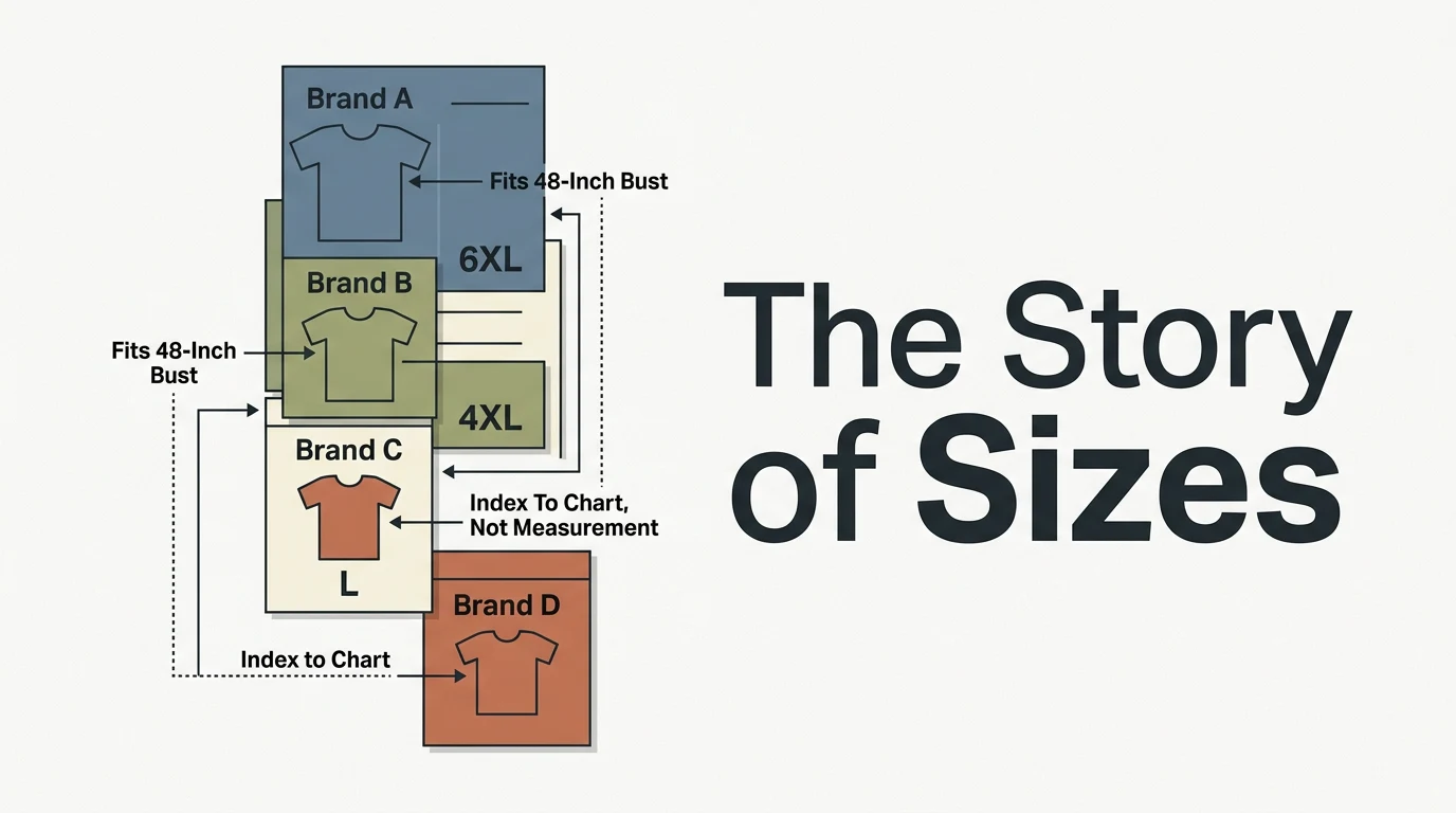 The Story of Sizes: Why XL, XXL and XXXL Never Match